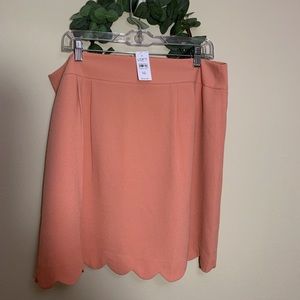 ⬇️$54Loft Outlet Peach Scalloped Skirt, S 16